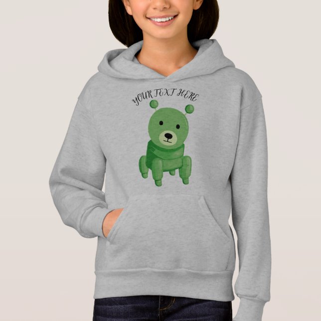 Personalize Robot Puppy Dog Hoodie (Front)