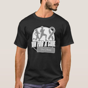 Personalize Run For a Cure - Brain Cancer T-Shirt