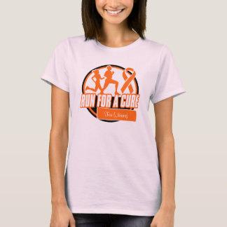 Personalize Run For a Cure - Leukemia T-Shirt