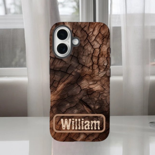 Personalize Rustic Tree Bark  iPhone / iPad case (Creator Uploaded)