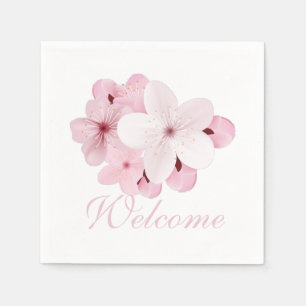 Personalize Sakura Blossoms Napkins