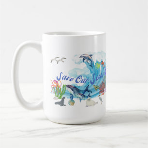 Personalize Save Our Seas Coffee Mug