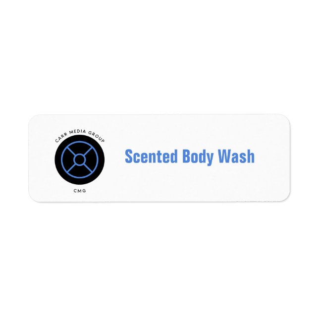 Personalize Scented Body Wash Label (Front)
