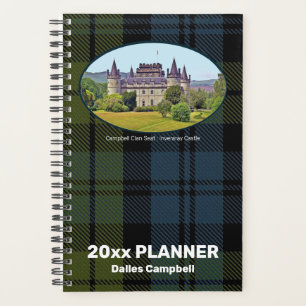 Personalize Scottish Clan Campbell Tartan & Castle Planner