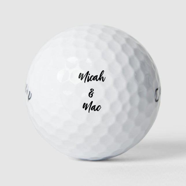 Personalize Script Names Callaway Warbird Golf Balls (Front)