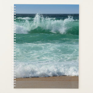 Personalize Seascape Beach Seaside Sea Waves Planner