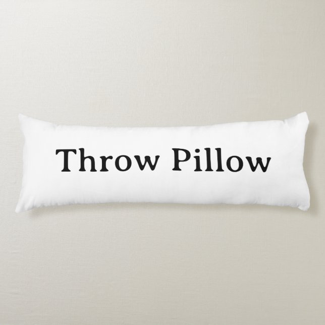 personalize simple Body Pillow (Front)