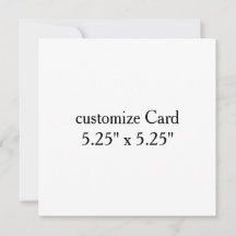 personalize simple customize 5.25" x 5.25"