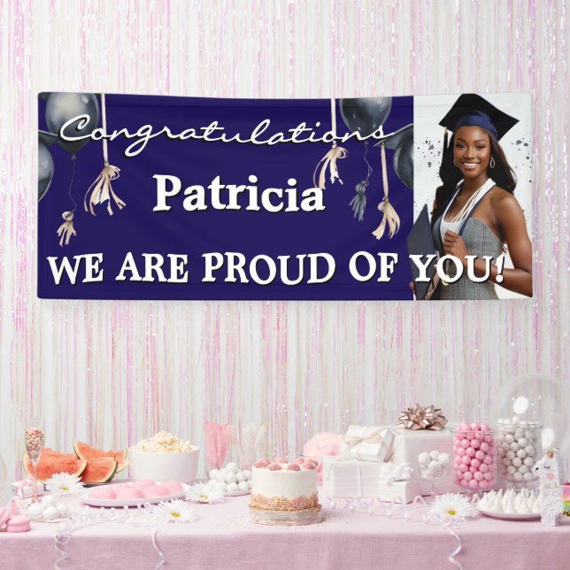 Personalize - Simple Graduation Design Banner (Party)