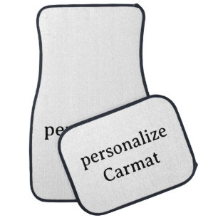 personalize simple Set of Car Mats