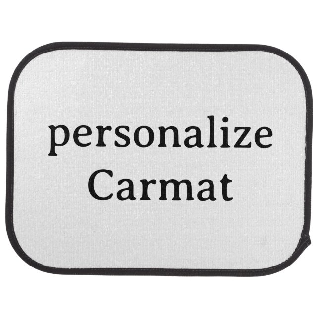personalize simple Set of Car Mats (Rear)