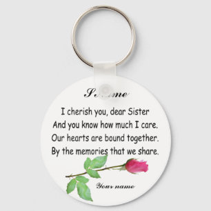 PERSONALIZE SISTER-KEYCHAIN KEYCHAIN