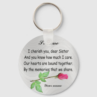 PERSONALIZE SISTER-KEYCHAIN KEYCHAIN