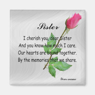 PERSONALIZE SISTER -MAGNET MAGNET