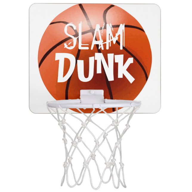 Personalize SLAM DUNK Mini Basketball Hoop (Front)