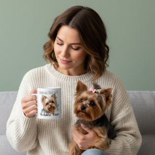 Personalize soft Browns Yorkshire Terrier Mug