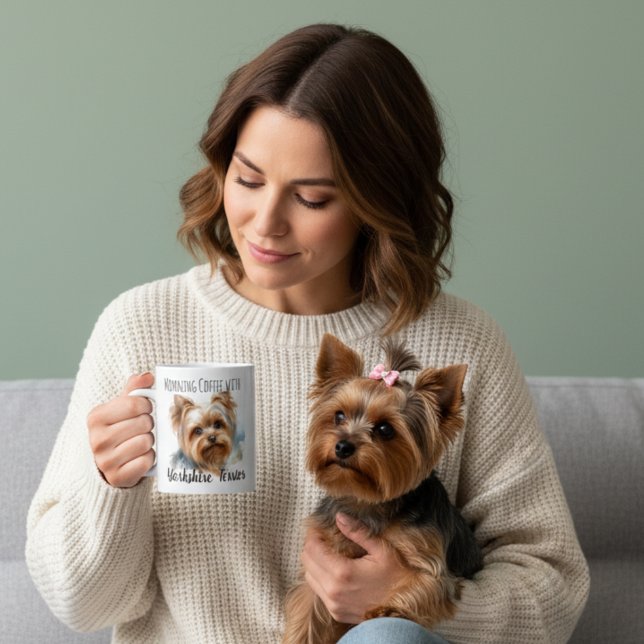  Personalize soft Browns Yorkshire Terrier Mug (Creator Uploaded)