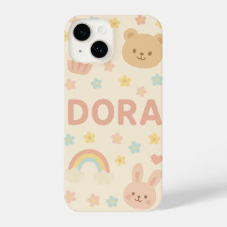 personalize Soft Pastel Cute Phone Case with Name