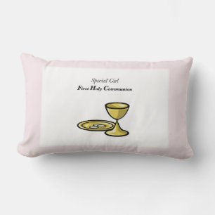 Personalize, Special Girl, First Communion Lumbar Pillow