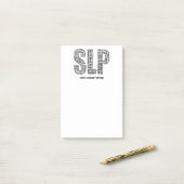 Personalize Speech Therapy SLP Post-it Notes (On Desk)