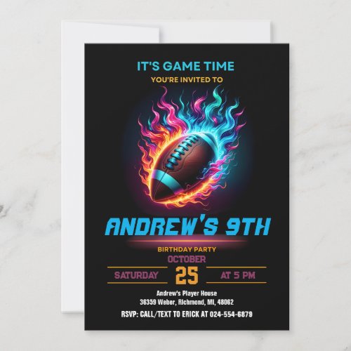 Personalize Sport Football Birthday
