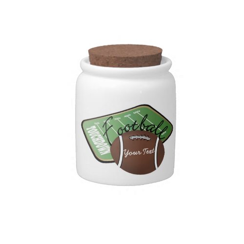 Personalize Sports Candy Gift Jar