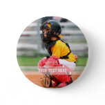 Personalize Sports Photo Pinback Button