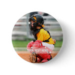 Personalize Sports Photo Pinback Button Personalize Sports Photo Pinback Button