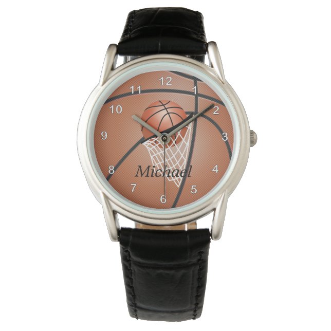 Personalize Sporty Basketball Watch (Front)