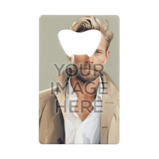 Personalize Stainless Steel Bottle Opener Vertical