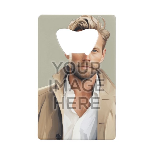 Personalize Stainless Steel Bottle Opener Vertical (Front)