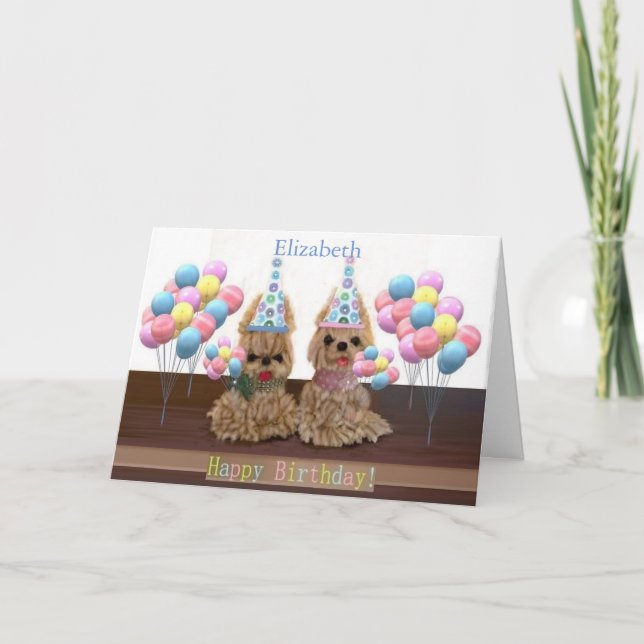 Personalize standard "Happy Birthday" Card (Front)