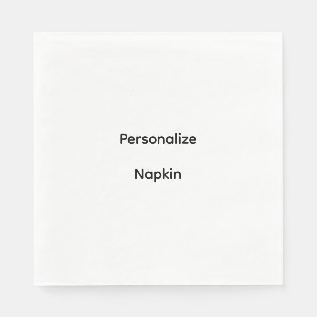 Personalize Standard Luncheon Napkins (Front)