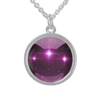 PERSONALIZE: Star Marble Custom Sterling Silver Necklace