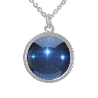 PERSONALIZE: Star Marble Custom Sterling Silver Necklace
