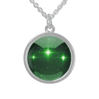 PERSONALIZE: Star Marble Custom Sterling Silver Necklace