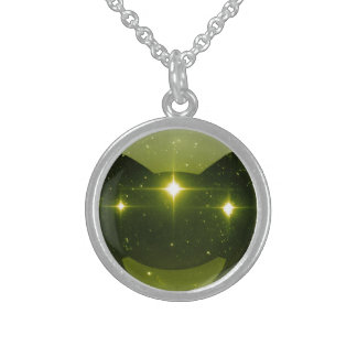 PERSONALIZE: Star Marble Custom Sterling Silver Necklace