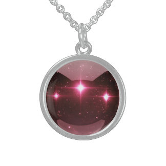PERSONALIZE: Star Marble Custom Sterling Silver Necklace