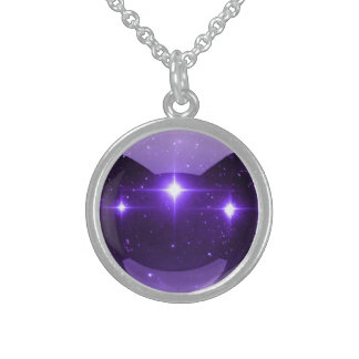 PERSONALIZE: Star Marble Custom Sterling Silver Necklace