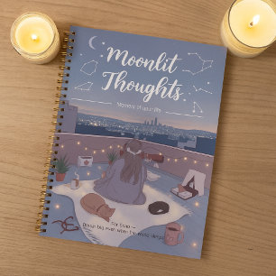 Personalize Stargazing Moonlit Cute Back to School Planner