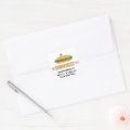 Personalize Sub Sandwiches Square Sticker | Zazzle