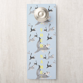 Personalize Sugar Glider Door Knob Plaque Hanger