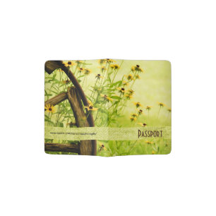 Personalize: Summer Flowers - Black-eyed Susans Passport Holder
