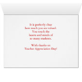 Personalize Sunday School Teacher Appreciation Day Cards (Inside Horizontal (Bottom))
