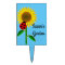 Personalize Sunflower and Ladybug Garden Stake