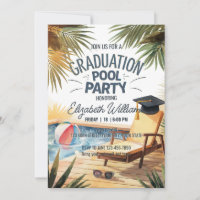 Personalize Sunglass Lounge Chair Graduation Pool 