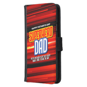 Personalize SuperHero Dad Samsung Galaxy S5 Wallet Case