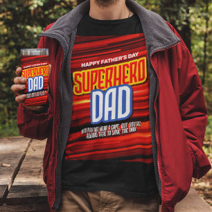 Personalize SuperHero Dad T-Shirt