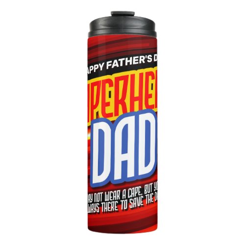 Personalize SuperHero Dad Thermal Tumbler