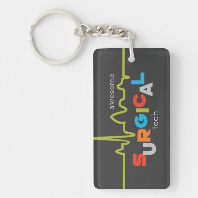 Personalize, Surgical Tech Week Awesome Keychain (Front)